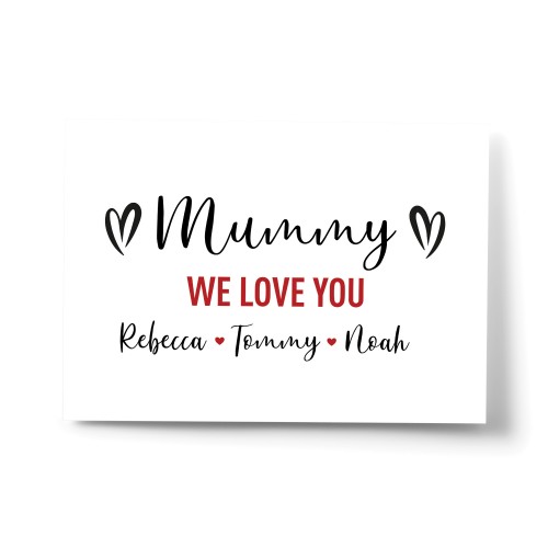 Personalised Mothers Day Gift For Mummy Word Art Mummy Gift