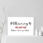 Personalised Mothers Day Gift For Mummy Word Art Mummy Gift