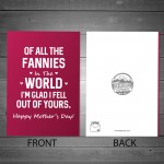 Funny Mothers Day Card Rude Cheeky Humour Card For Mum Gift