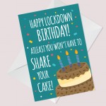 Novelty Birthday Lockdown Card Funny Cheeky Humour Lockdown