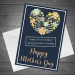 Funny Mothers Day Card Home Schooling Thank You Card For Mum