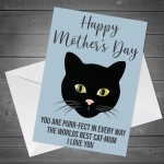 Happy Mothers Day Gift Card From The Cat Cute Kitty Mum Cards