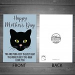 Happy Mothers Day Gift Card From The Cat Cute Kitty Mum Cards