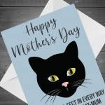 Happy Mothers Day Gift Card From The Cat Cute Kitty Mum Cards