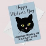 Happy Mothers Day Gift Card From The Cat Cute Kitty Mum Cards