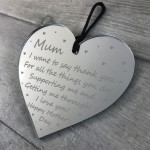 Personalised Mothers Day Gift For Mum Engraved Heart Gift