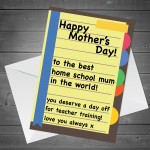 Lockdown Mothers Day Card Funny Home School