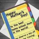 Lockdown Mothers Day Card Funny Home School