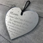 Mothers Day Gift For Mum From Daughter Son Engraved Heart