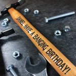 Birthday Gift For Him ENGRAVED HAMMER Funny Dad Uncle