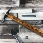 Birthday Gift For Him ENGRAVED HAMMER Funny Dad Uncle