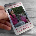 PERSONALISED Photo Card Gift For Mum On Mothers Day Keepsake