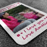 PERSONALISED Photo Card Gift For Mum On Mothers Day Keepsake