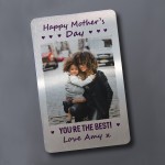 Mothers Day Gift PERSONALISED Photo Wallet Insert Mum Gift