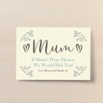 Personalised Mum Print Mothers Day Birthday Gift For Mum