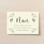 Personalised Nan Print Mothers Day Birthday Gift For Nan