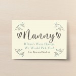 Personalised Nanny Print Mothers Day Birthday Gift For Nanny