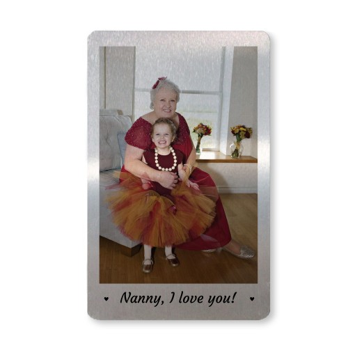 PERSONALISED Photo Wallet Card Nanny Mothers Day Birthday Gift