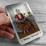 PERSONALISED Photo Wallet Card Nanny Mothers Day Birthday Gift