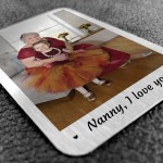 PERSONALISED Photo Wallet Card Nanny Mothers Day Birthday Gift