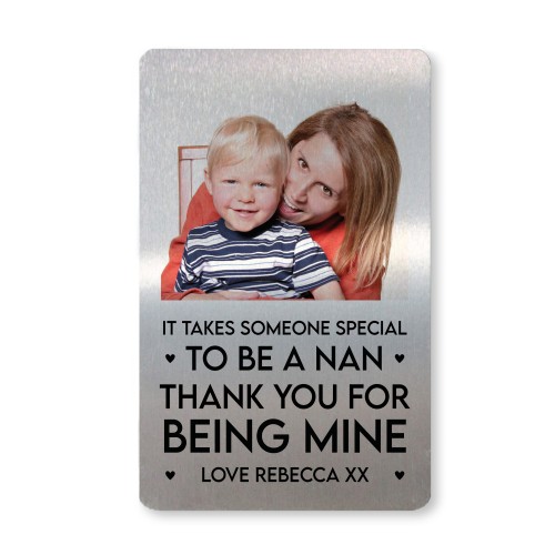 Nan Gift PERSONALISED Photo Wallet Card Gift For Nan