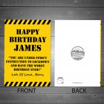 PERSONALISED Lockdown Birthday Card Self Isolation For Him Her