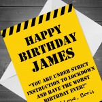 PERSONALISED Lockdown Birthday Card Self Isolation For Him Her