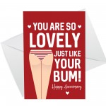 Funny Rude Anniversary Card For Wife Girlfriend Novelty A6 Card