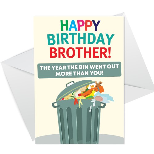 Funny Birthday Card For Brother Lockdown Theme Novelty Card