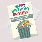 Funny Birthday Card For Brother Lockdown Theme Novelty Card