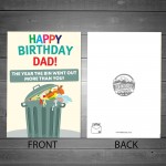 Funny Birthday Card For Dad Lockdown Theme Novelty Card