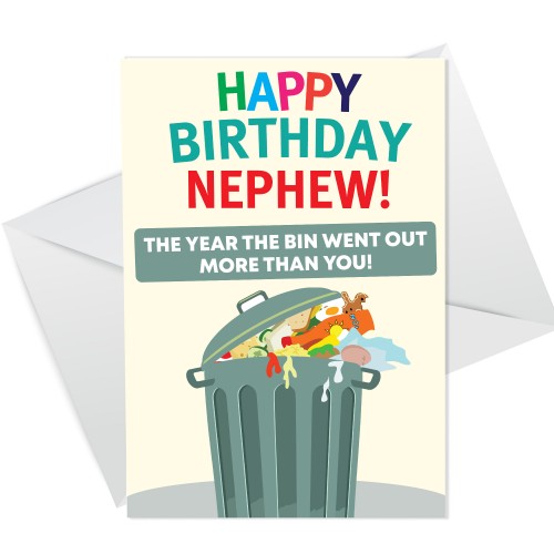 Funny Birthday Card For Nephew Lockdown Theme Novelty Card