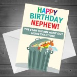 Funny Birthday Card For Nephew Lockdown Theme Novelty Card