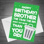 Funny Birthday Card For Brother Lockdown Design Novelty Card