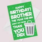 Funny Birthday Card For Brother Lockdown Design Novelty Card