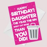 Funny Birthday Card For Daughter Lockdown Design Novelty Card