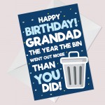 Funny Birthday Card For Grandad Lockdown Design Novelty Card