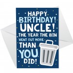 Funny Birthday Card For Uncle Lockdown Design Novelty Card