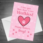 Funny Happy Mothers Day Card From The Dog Pet Design