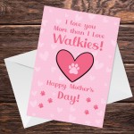 Funny Happy Mothers Day Card From The Dog Pet Design