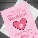 Funny Happy Mothers Day Card From The Dog Pet Design