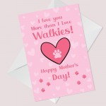 Funny Happy Mothers Day Card From The Dog Pet Design