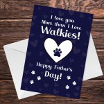 Funny Happy Fathers Day Card From The Dog For Dad Pet Design