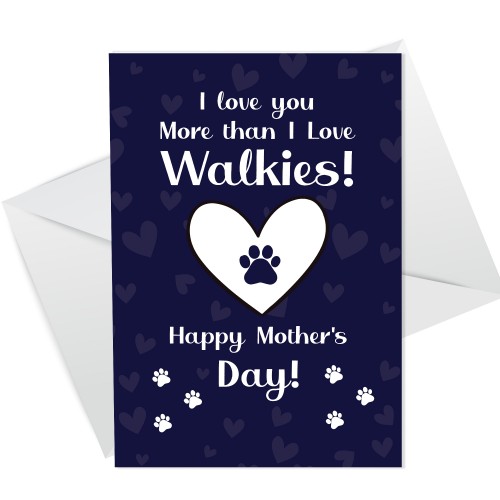 Funny Happy Mothers Day Card From The Dog For Mum Pet Design