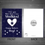 Funny Happy Mothers Day Card From The Dog For Mum Pet Design