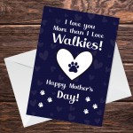 Funny Happy Mothers Day Card From The Dog For Mum Pet Design