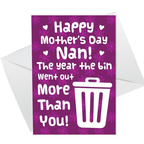 Funny Lockdown Mothers Day Card For Nan Novelty Card For Her