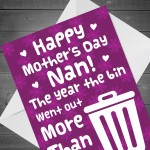 Funny Lockdown Mothers Day Card For Nan Novelty Card For Her