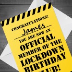 Personalised Lockdown Card For Friend Funny Lockdown Card