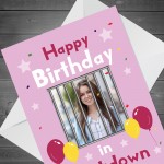 Personalised Lockdown Birthday Card CUSTOM PHOTO Card For Her